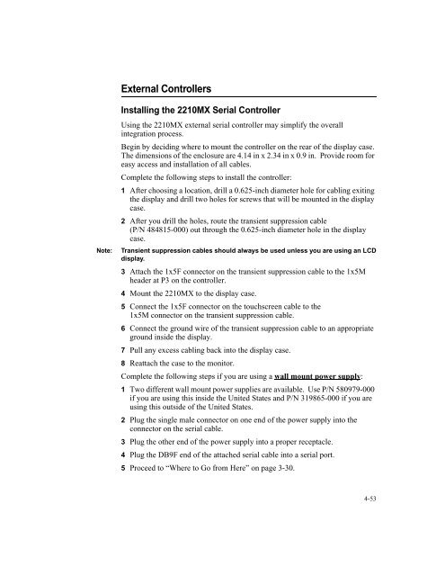 AccuTouch Product Guide - Elo TouchSystems