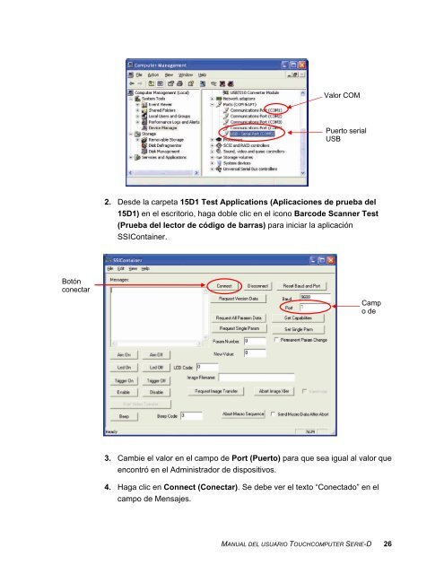 Manual del usuario del Touchcomputer Serie-D