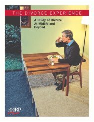 The Divorce Experience: A Study of Divorce at Midlife and ... - Aarp