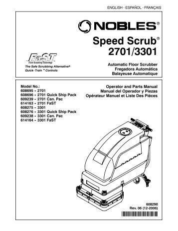 608290_SpeedScrub 2701-3301 Operator & Parts Manual