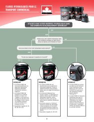 fluides hydrauliques pour le transport commercial - Petro-Canada