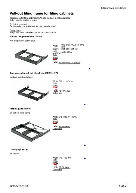 Pull Out Filing Frame For Filing Cabinets