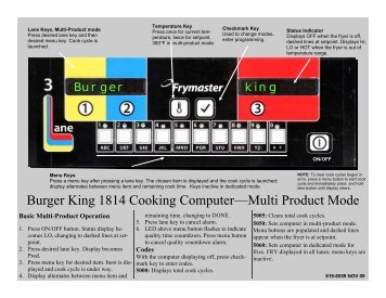 819-6559 NOV 09 Burger King 1814 QR English.pub - Frymaster