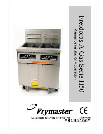 freidoras gas - Frymaster