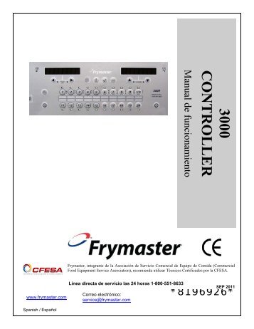 3000 CONTROLLER - Frymaster