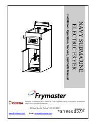 Frymaster 8066405SP Left Door Assembly Frymaster 8066405SP Left Door Assembly