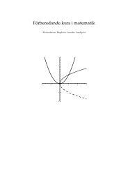 Förberedande kurs i matematik - Stockholms universitet