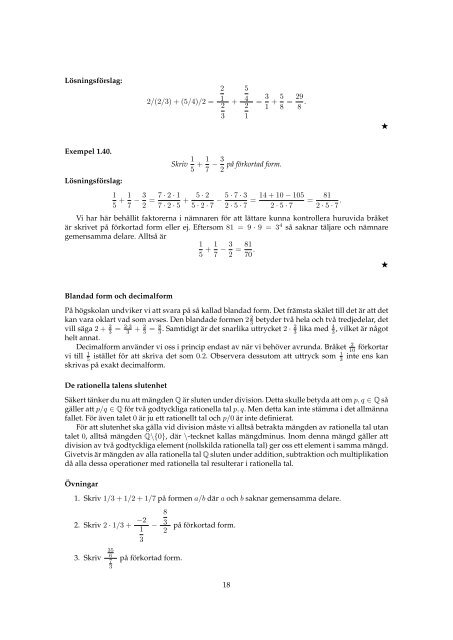 Förberedande kurs i matematik - Stockholms universitet