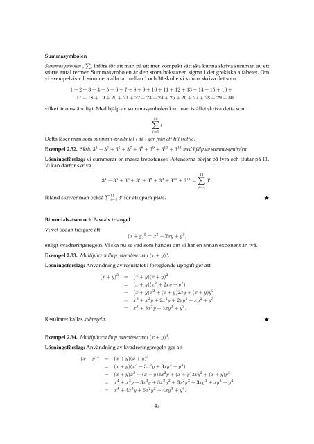 Förberedande kurs i matematik - Stockholms universitet