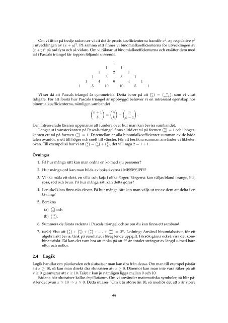 Förberedande kurs i matematik - Stockholms universitet