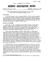 44-35950 Oct 3, 1955 Air accident report - The Douglas A-26 Invader