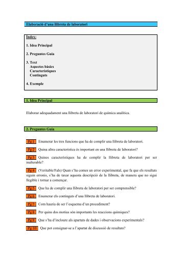 Elaboració d¿una llibreta de laboratori.pdf - Dipòsit Digital de la UB