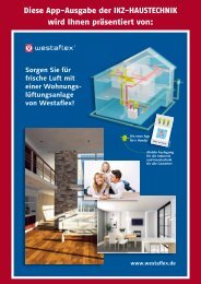 Diese App-Ausgabe der IKZ-HAUSTECHNIK wird Ihnen präsentiert von: WESTAFLEX
