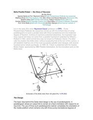 Delta Parallel Robot — the Story of Success It is in ... - Robotics Group