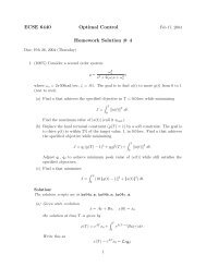 ECSE 6440 Optimal Control Homework Solution # 4