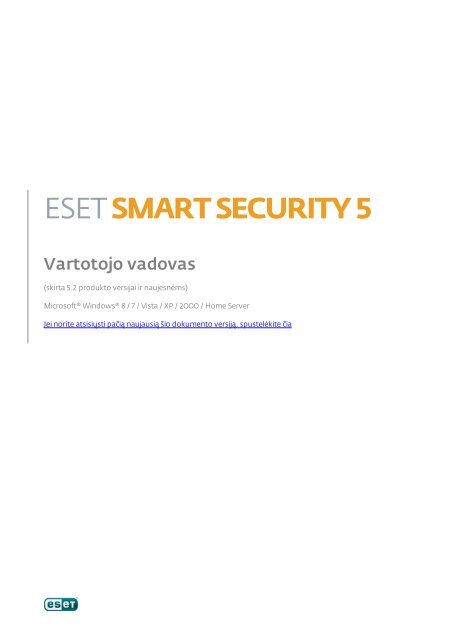 ESET Smart Security 5 User Guide