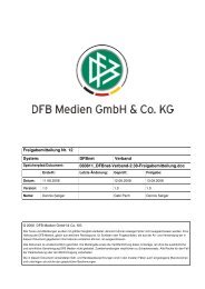 Freigabemitteilung Nr. 12 Verbandsverwaltung 2.38 - DFBnet