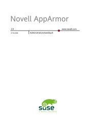3.4 Erstellen von Novell AppArmor-Profilen mit der - Index of