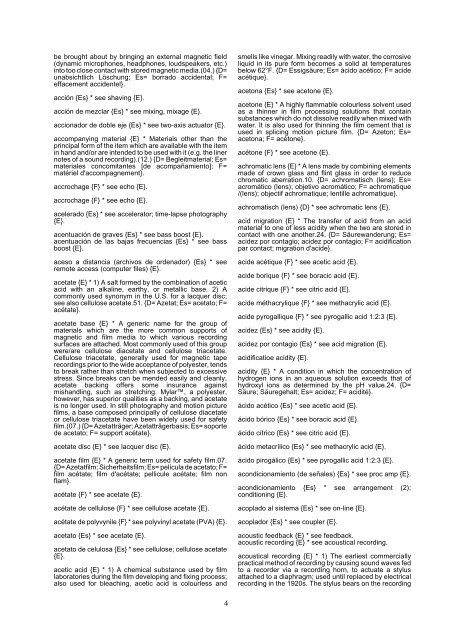 Glossary of Terms Related to the Archiving of Audiovisual ... - Unesco