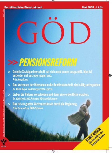 Ausgabe 5/2003 - Gewerkschaft Öffentlicher Dienst