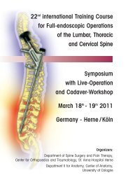 Symposium with Live-Operation and Cadaver-Workshop March 18th ...