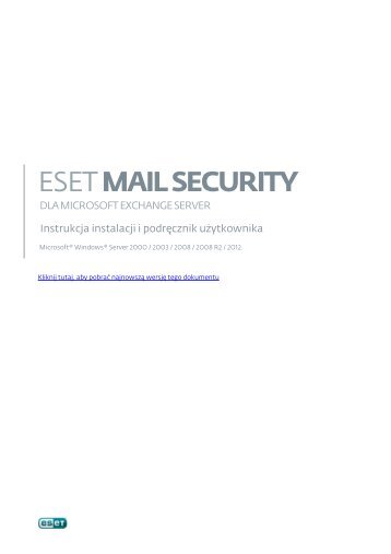 ESET Mail Security for Microsoft Exchange Server