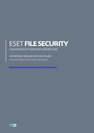 ESET File Security for Microsoft Windows Server Core