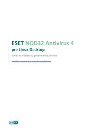 ESET NOD32 Antivirus 4 pre Linux Desktop