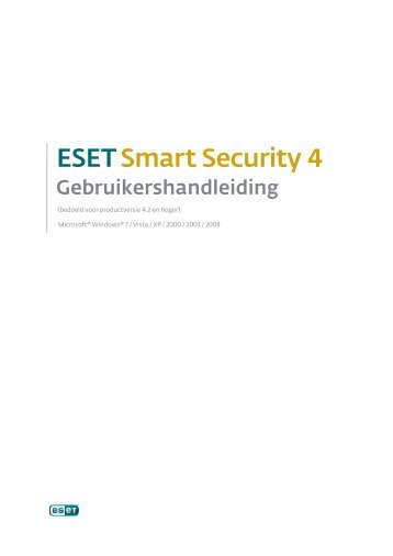 Gebruikershandleiding - Eset