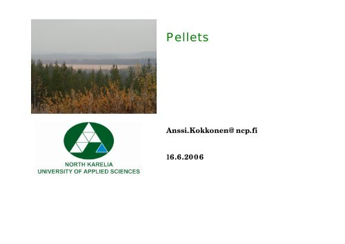 Pellet Production and Use, Pdf-material