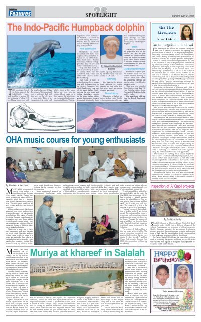 Observer & Busness 31 Juiy 2011 - Oman Observer