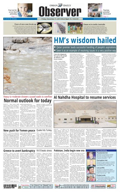 Observer 11 Nov 2011 - Oman Observer