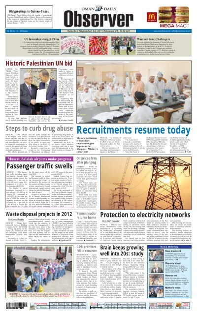 Observer & Busness 24 Sep 2011 - Oman Observer