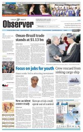 Focus on jobs for youth - Oman Observer