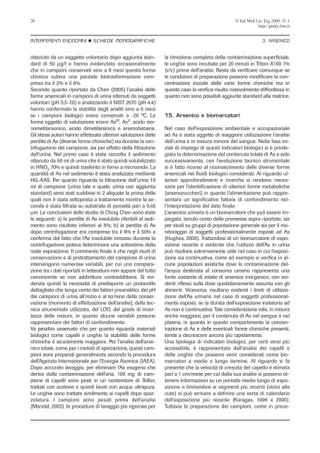 3. Arsenico - Giornale Italiano di Medicina del Lavoro ed Ergonomia ...