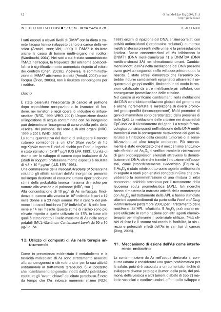 3. Arsenico - Giornale Italiano di Medicina del Lavoro ed Ergonomia ...