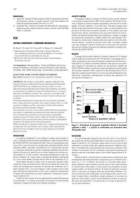 Indice - Giornale Italiano di Medicina del Lavoro ed Ergonomia ...