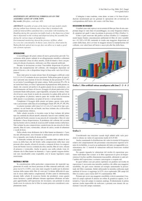 Indice - Giornale Italiano di Medicina del Lavoro ed Ergonomia ...