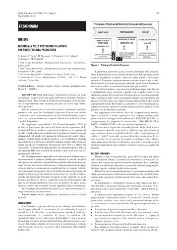 Giornale Italiano di Medicina del Lavoro ed Ergonomia