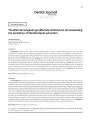 The effect of mengkudu gel (Morinda citrifolia Linn ... - Journal | Unair