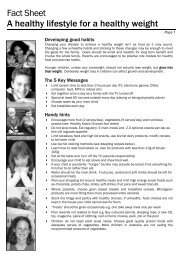 Fact Sheet - Kids Health @ CHW