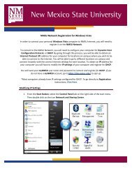 Windows Vista - ICT - New Mexico State University
