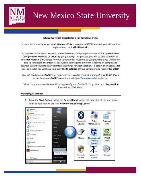 Windows Vista - ICT - New Mexico State University