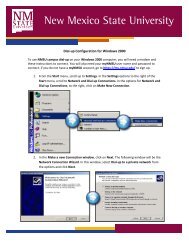 Windows 2000 - ICT - New Mexico State University