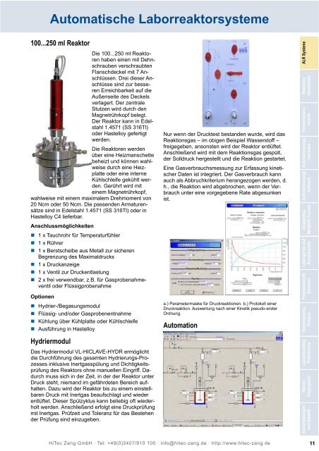 HiTec Zang Hauptkatalog 2010/2011 - HiTec Zang GmbH