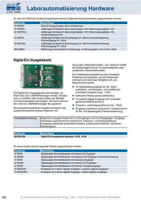 HiTec Zang Hauptkatalog 2010/2011 - HiTec Zang GmbH