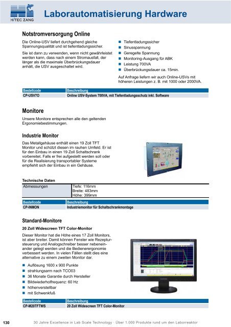 HiTec Zang Hauptkatalog 2010/2011 - HiTec Zang GmbH