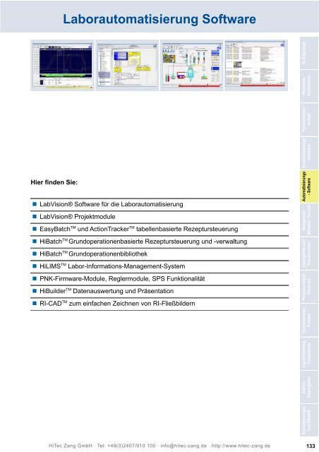 HiTec Zang Hauptkatalog 2010/2011 - HiTec Zang GmbH