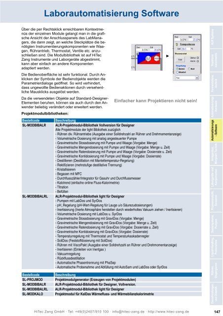 HiTec Zang Hauptkatalog 2010/2011 - HiTec Zang GmbH