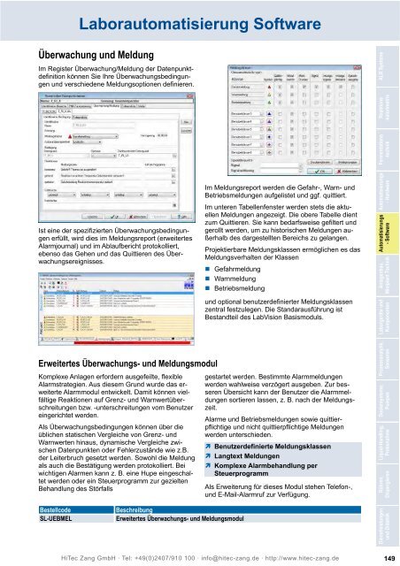 HiTec Zang Hauptkatalog 2010/2011 - HiTec Zang GmbH